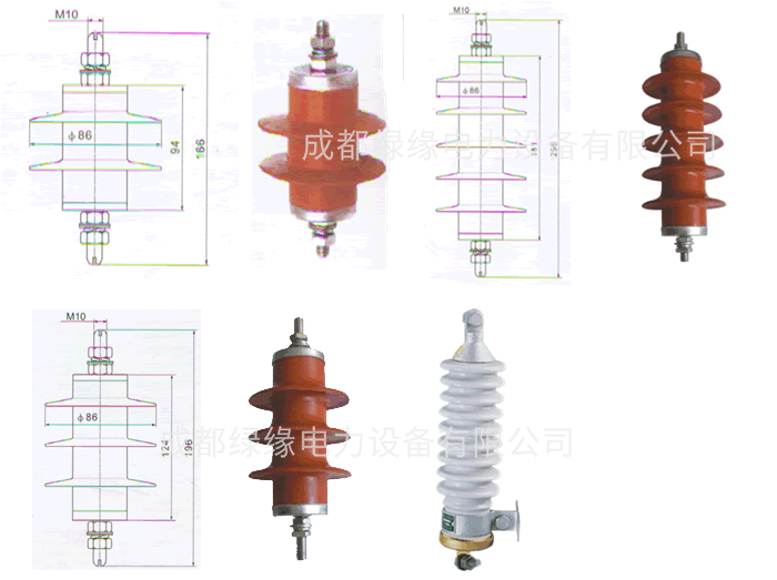 HY5WS-5/15、HY5WS-3.8/15配電型避雷器